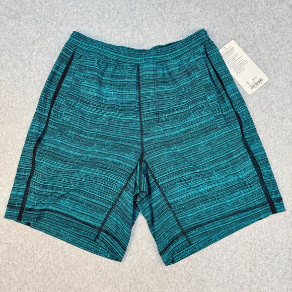 Lululemon Pace Breaker 7" Lined Shorts Green/Teal & Black NWT - Picture 1 of 8
